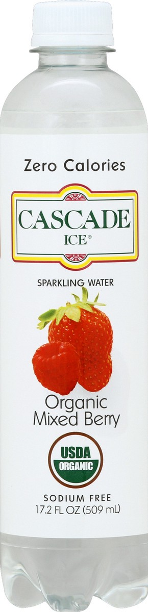 slide 4 of 4, Cascade Ice Organic Mixed Berry Sparkling Soda, 17.2 fl oz