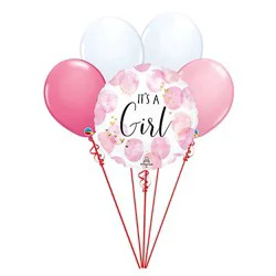 Baby Girl Balloon Bouquet - Each