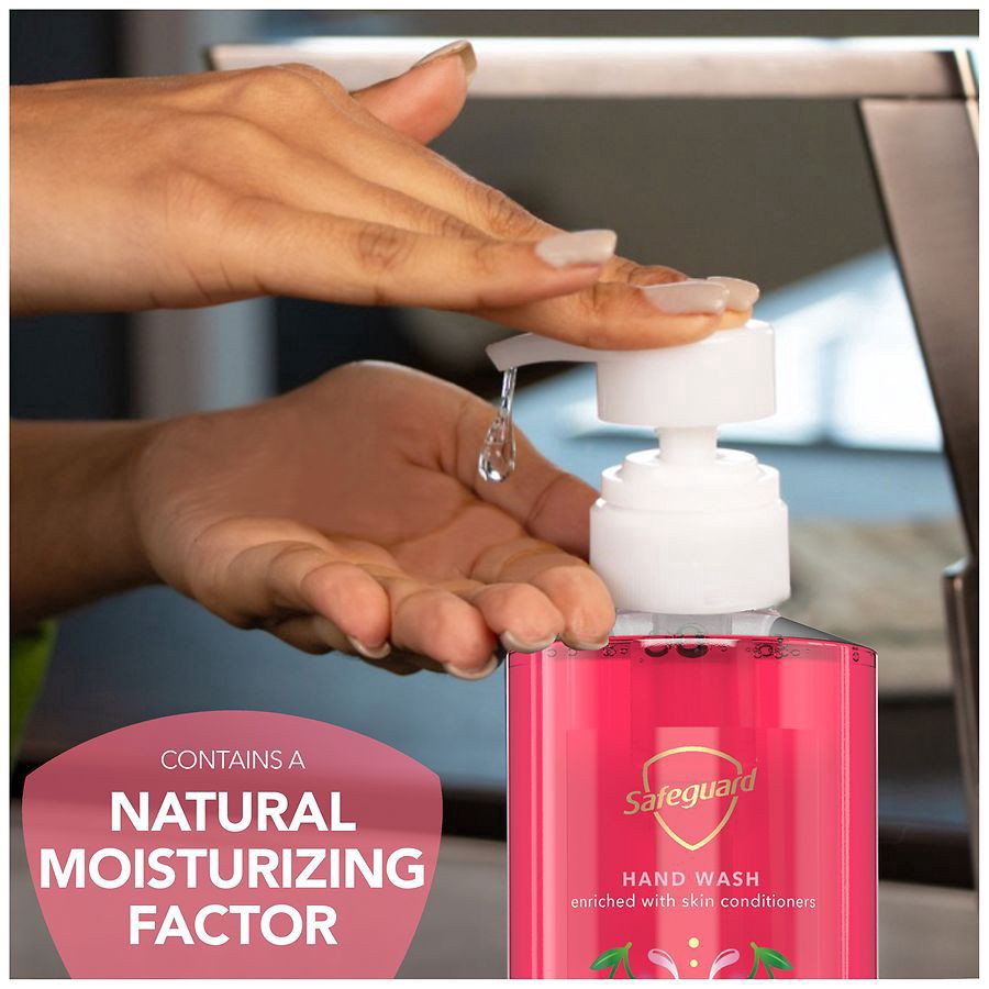 slide 4 of 5, Safeguard Hand Wash Cherry Blossom Scent, 15.5 oz
