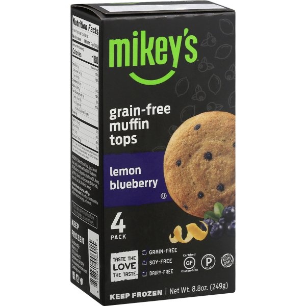 slide 1 of 1, Mikey's Muffin Tops, Lemon Blueberry, 8.8 oz