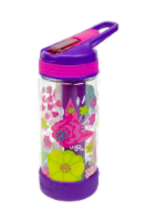 slide 1 of 1, Cool Gear Kids' System Floral Water Bottle - Amaranth Purple/Clear, 16 oz