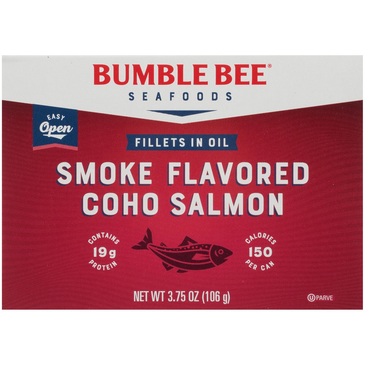 slide 8 of 9, Bumble Bee Smoke Flavored Coho Salmon Fillets in Oil 3.75 oz. Box, 3.75 oz