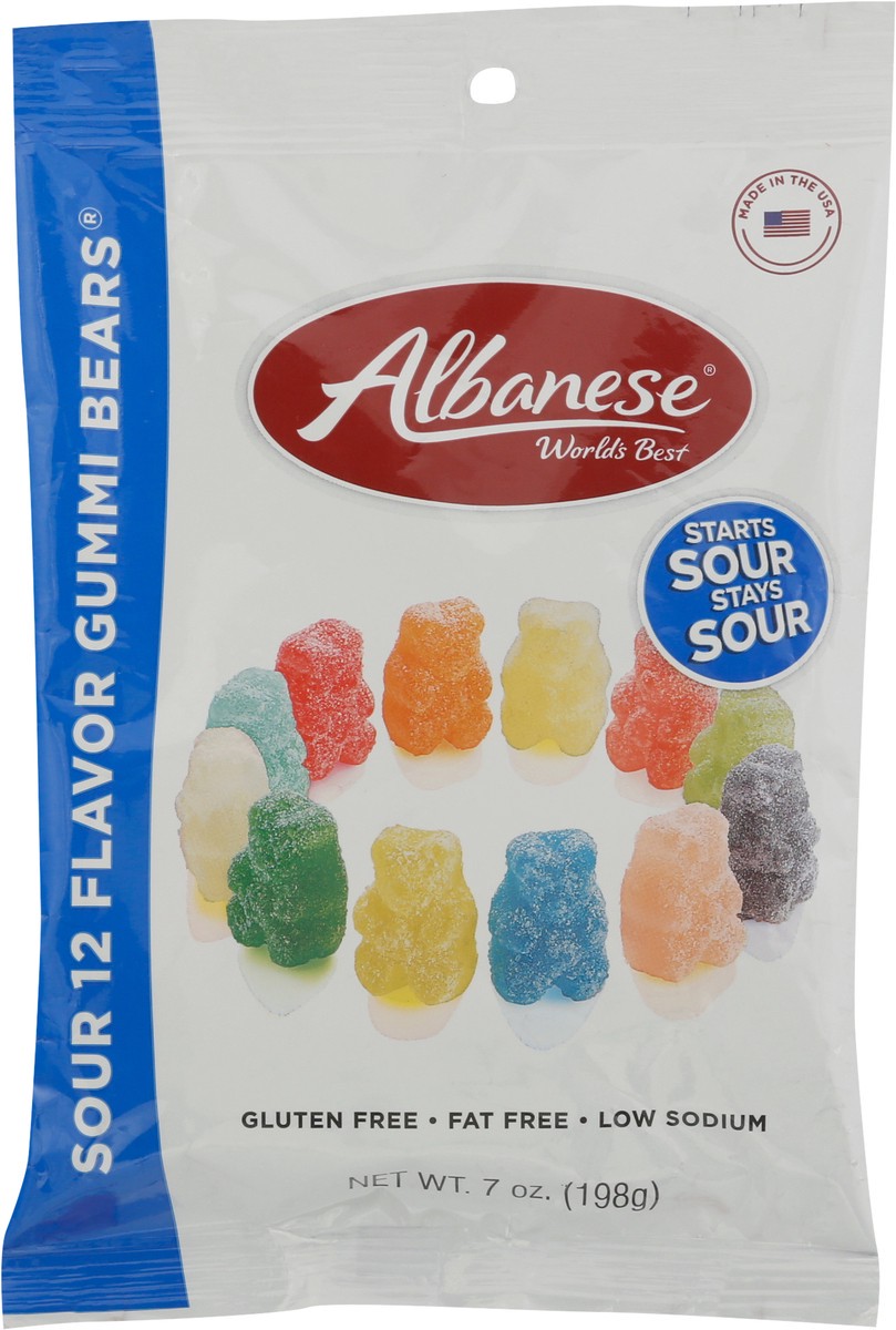 slide 6 of 9, Albanese Sour Bears, 7 oz