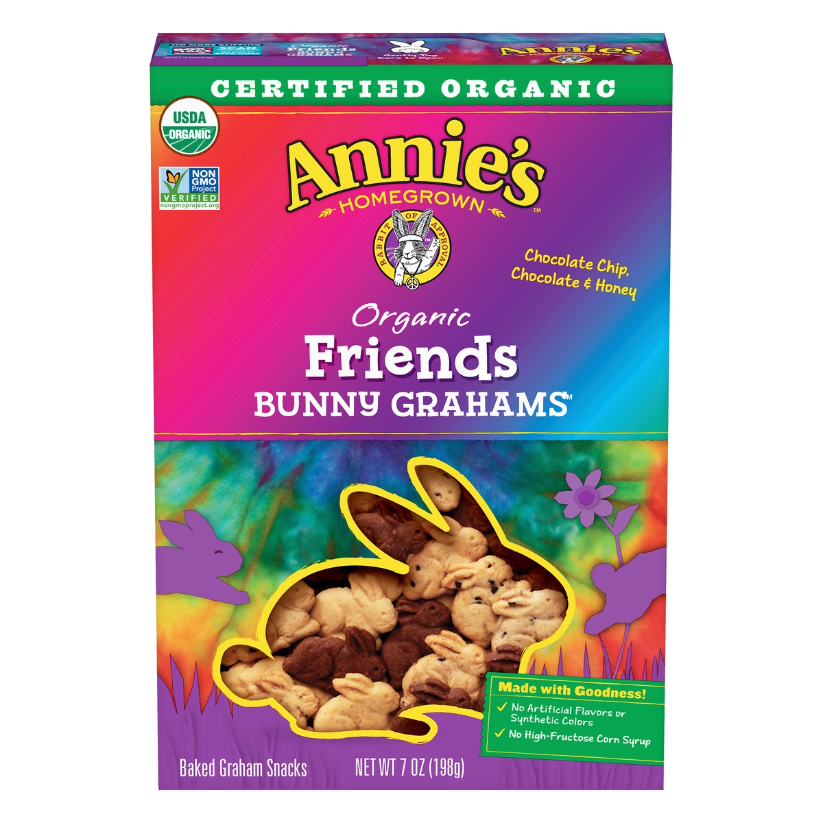 slide 1 of 1, Annie's Organic Chocolate Chip Chocolate & Honey Friends Bunny Grahams 7 oz, 7 oz