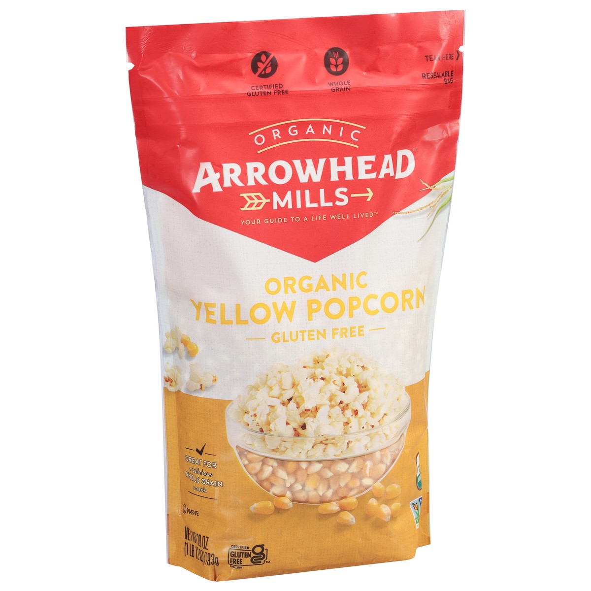 slide 7 of 9, Arrowhead Mills Whole Grain Organic Popcorn, 28 Oz Bag, 28 oz