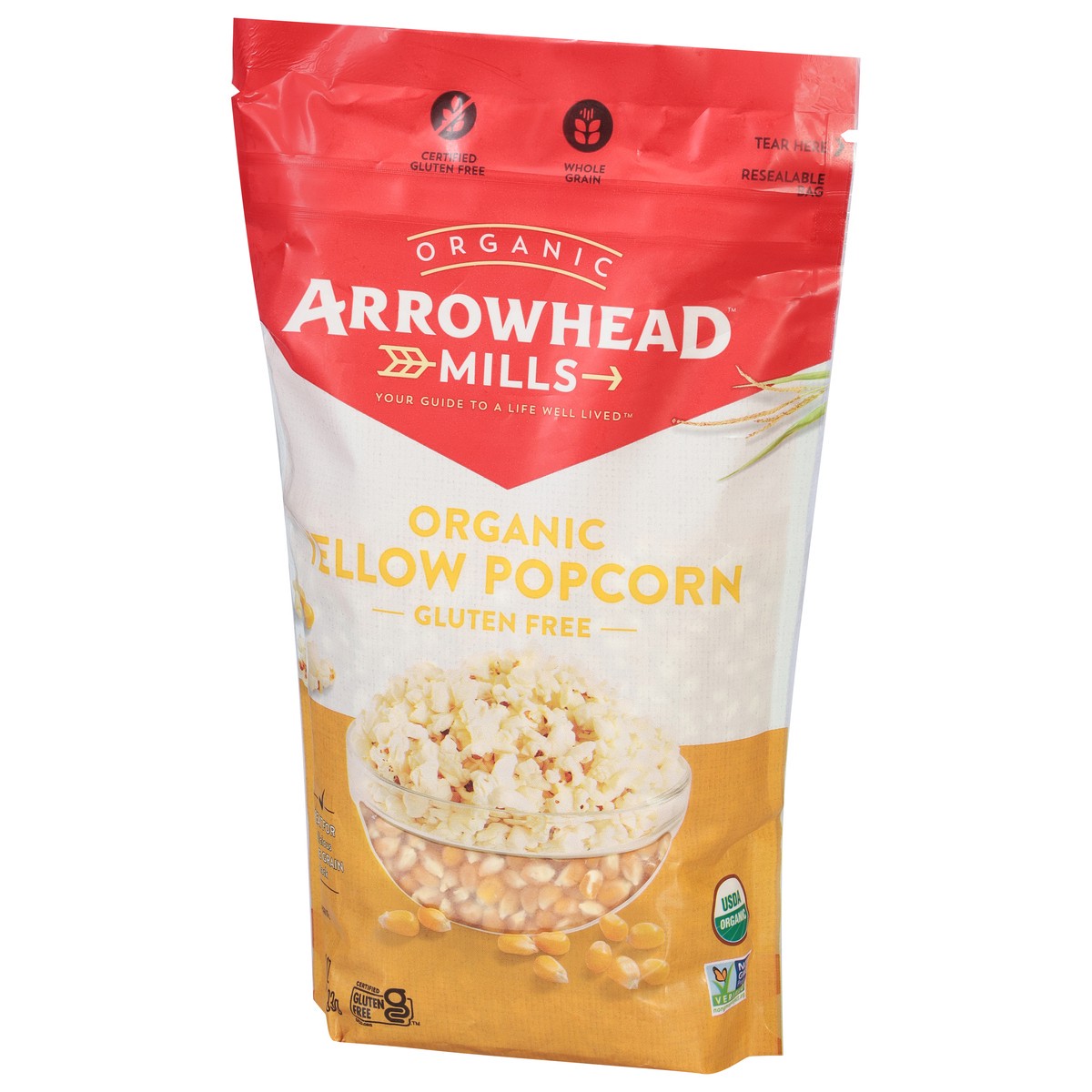 slide 2 of 9, Arrowhead Mills Whole Grain Organic Popcorn, 28 Oz Bag, 28 oz