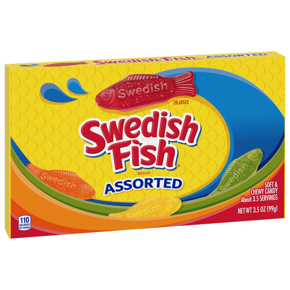 slide 6 of 9, SWEDISH FISH Assorted Soft & Chewy Candy, 3.5 oz, 3.5 oz