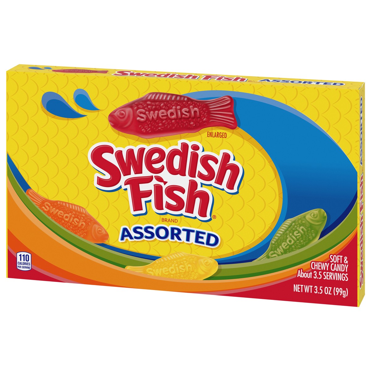 slide 5 of 9, SWEDISH FISH Assorted Soft & Chewy Candy, 3.5 oz, 3.5 oz