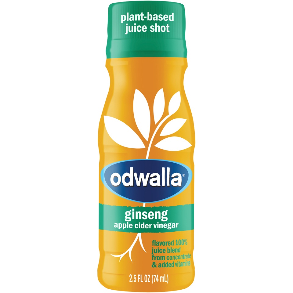 slide 1 of 1, Odwalla Ginseng Apple Cider Vinegar Plant-Based Juice Shot, 2.5 fl oz