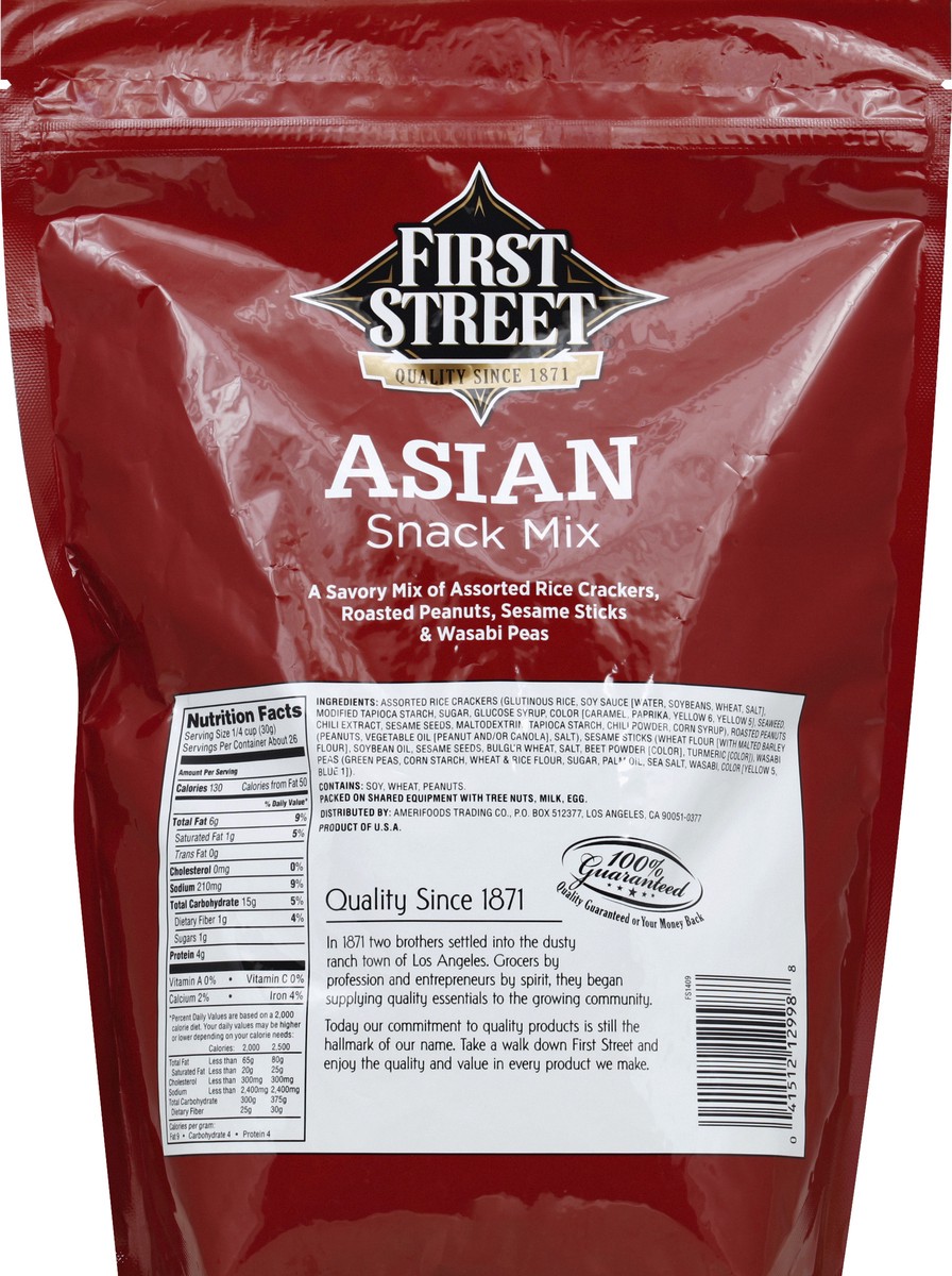 slide 4 of 6, First Street Asian Snack Mix, 28 oz
