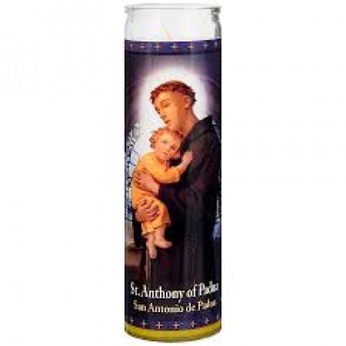 slide 1 of 1, St. Jude San Antonio De Padua Candle, 8.25 in