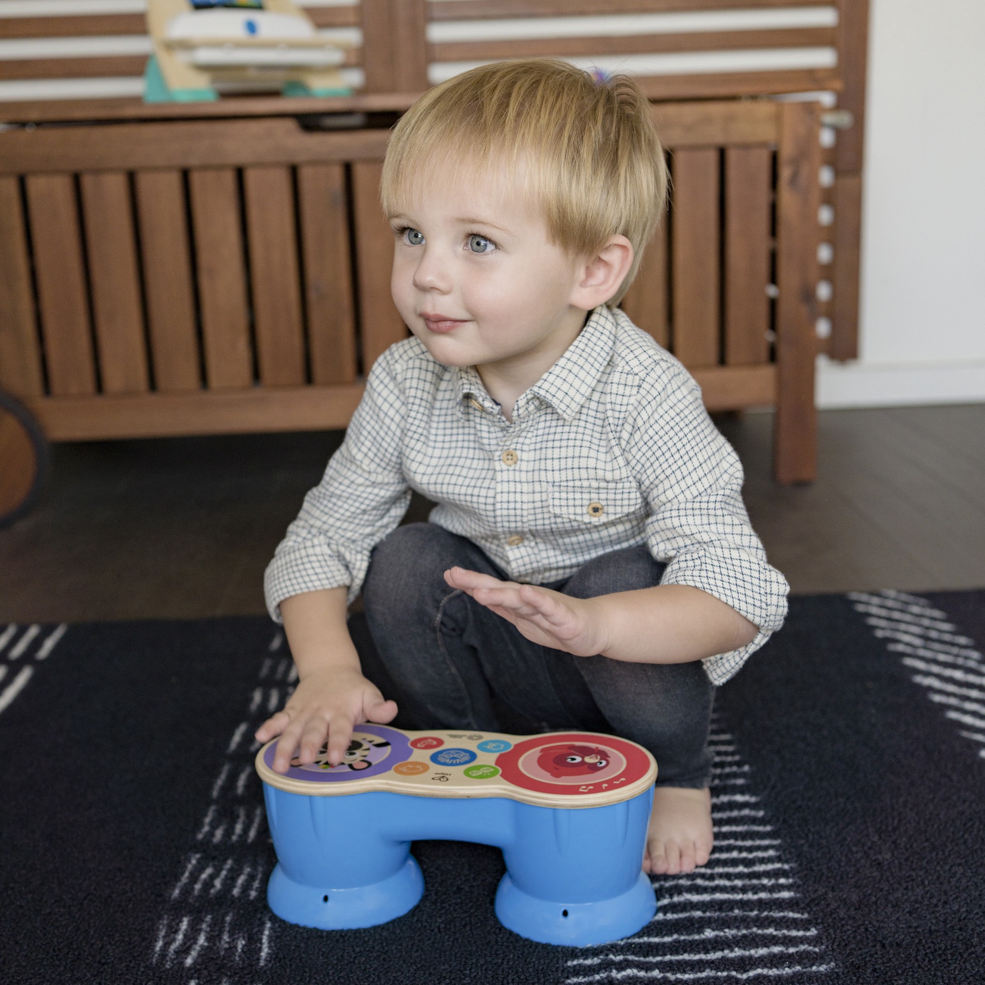 slide 5 of 9, Baby Einstein Upbeat Tunes Magic Touch Drum, 1 ct
