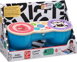Baby Einstein Upbeat Tunes Magic Touch Wooden Drum Musical Toy