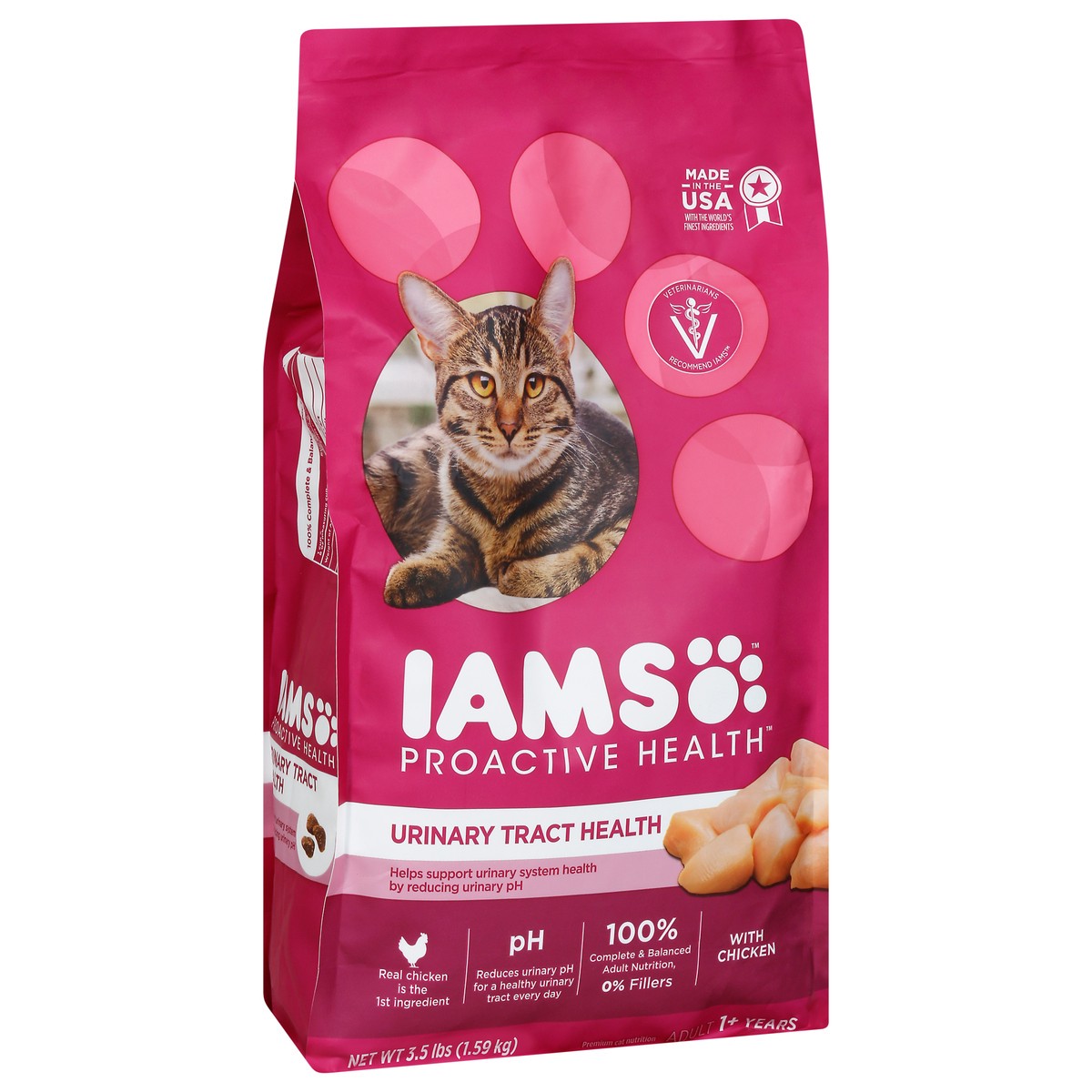 slide 7 of 9, Iams™ ProActive Health™ Urinary Tract Health with Chicken Premium Cat Food 3.5 lb. Bag, 3.5 lb