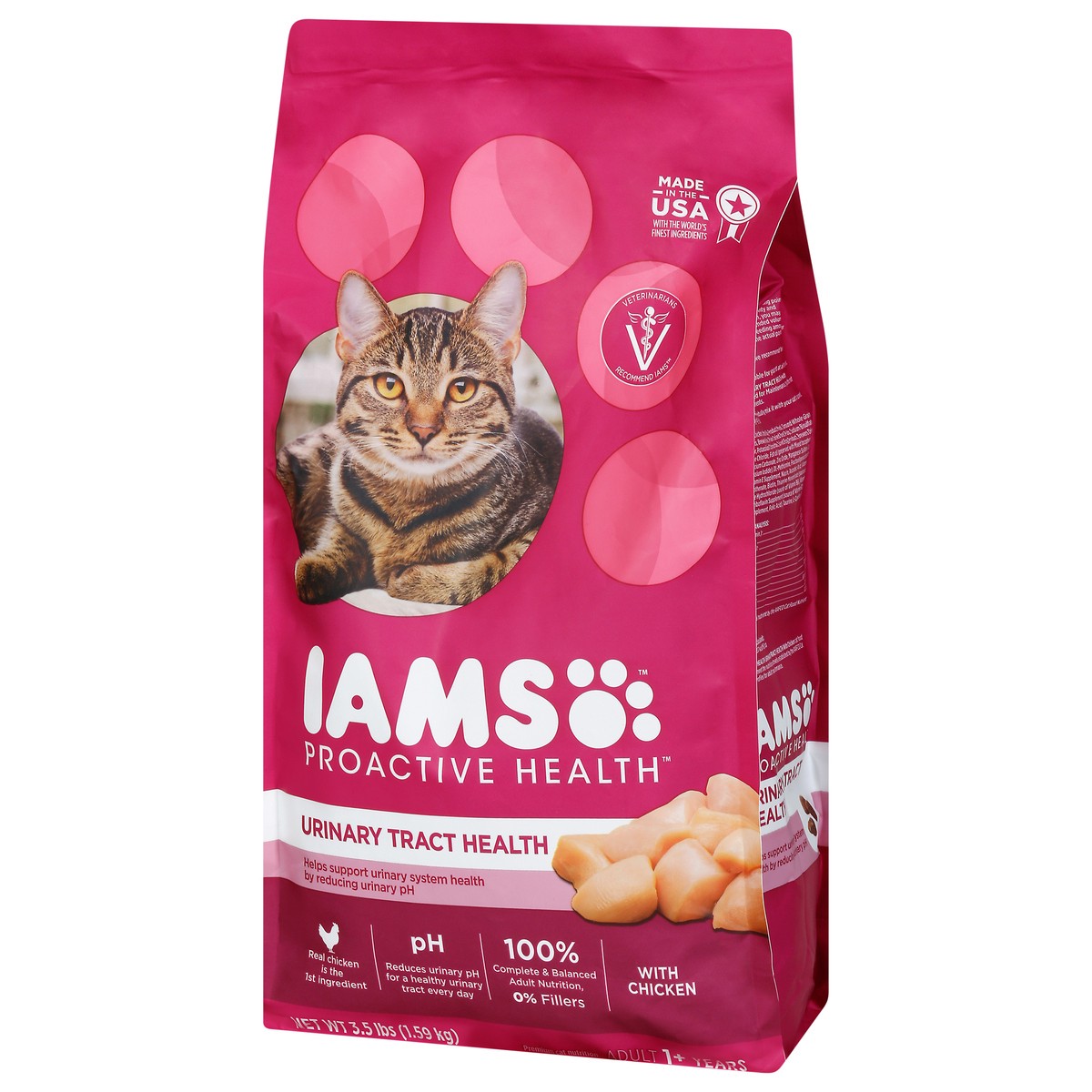 slide 4 of 9, Iams™ ProActive Health™ Urinary Tract Health with Chicken Premium Cat Food 3.5 lb. Bag, 3.5 lb