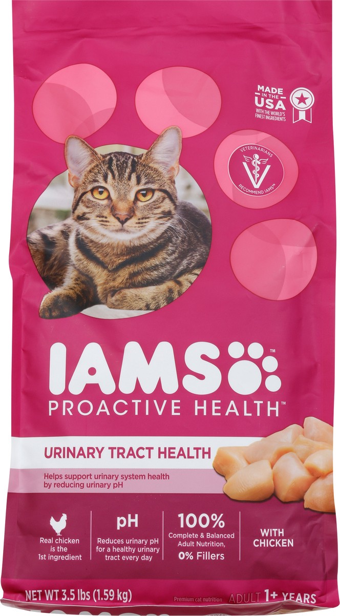 slide 8 of 9, Iams™ ProActive Health™ Urinary Tract Health with Chicken Premium Cat Food 3.5 lb. Bag, 3.5 lb
