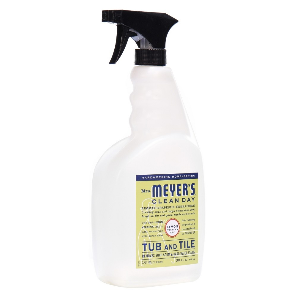 slide 3 of 4, Mrs. Meyer's Lemon Verbena Tub And Tile Spray Cleaner, 33 fl oz