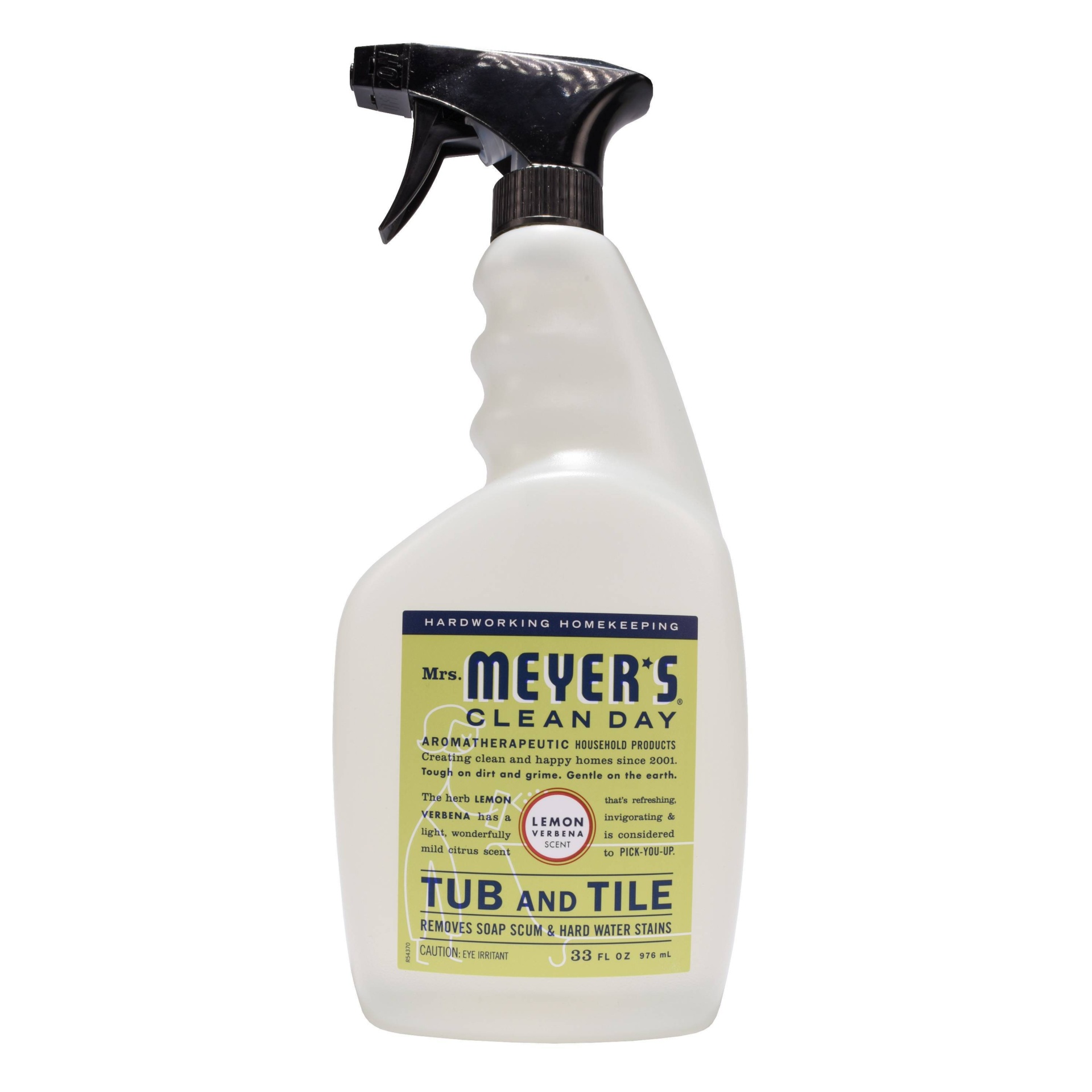 slide 1 of 4, Mrs. Meyer's Lemon Verbena Tub And Tile Spray Cleaner, 33 fl oz