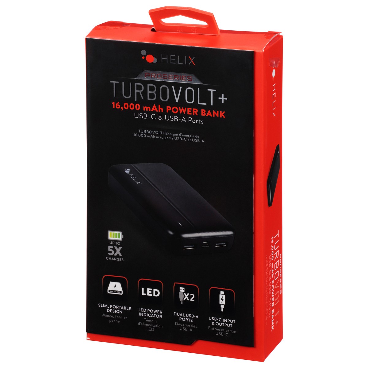 slide 6 of 9, Helix Turbovolt+ 16000 mAh Proseries Power Bank 1 ea, 1 ct