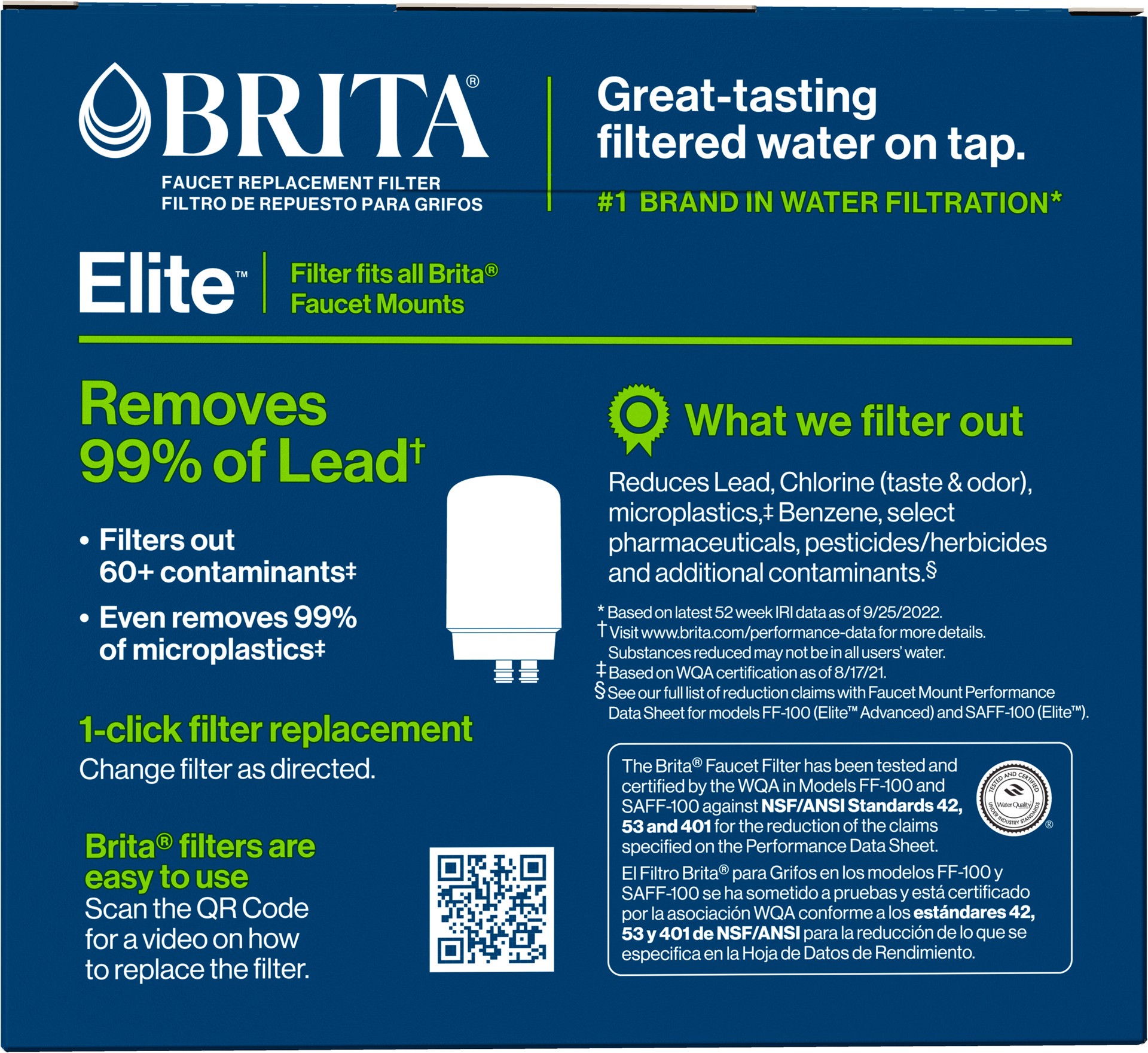 slide 4 of 5, Brita Faucet Replacement Filter 2 ea, 2 ct