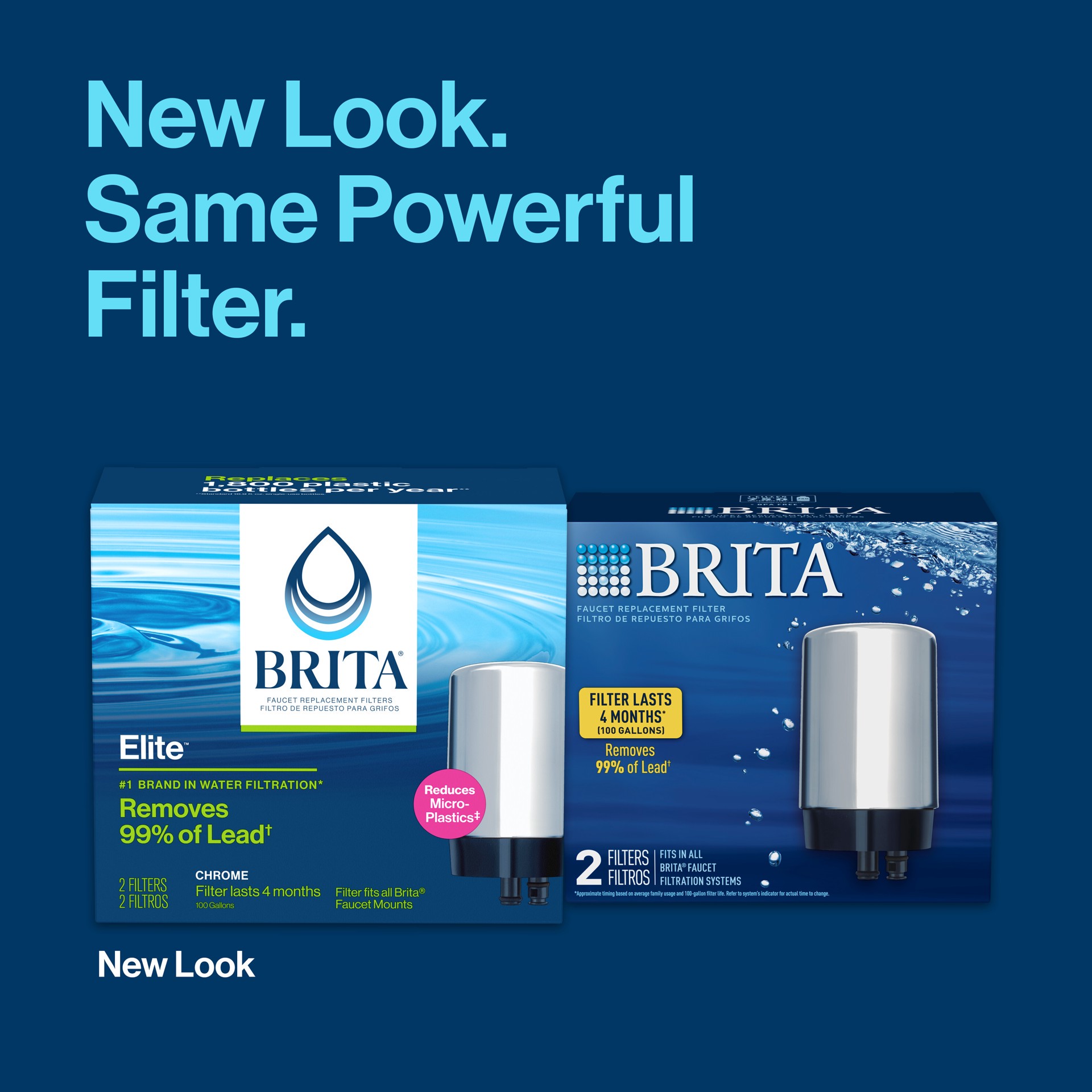 slide 3 of 5, Brita Faucet Replacement Filter 2 ea, 2 ct