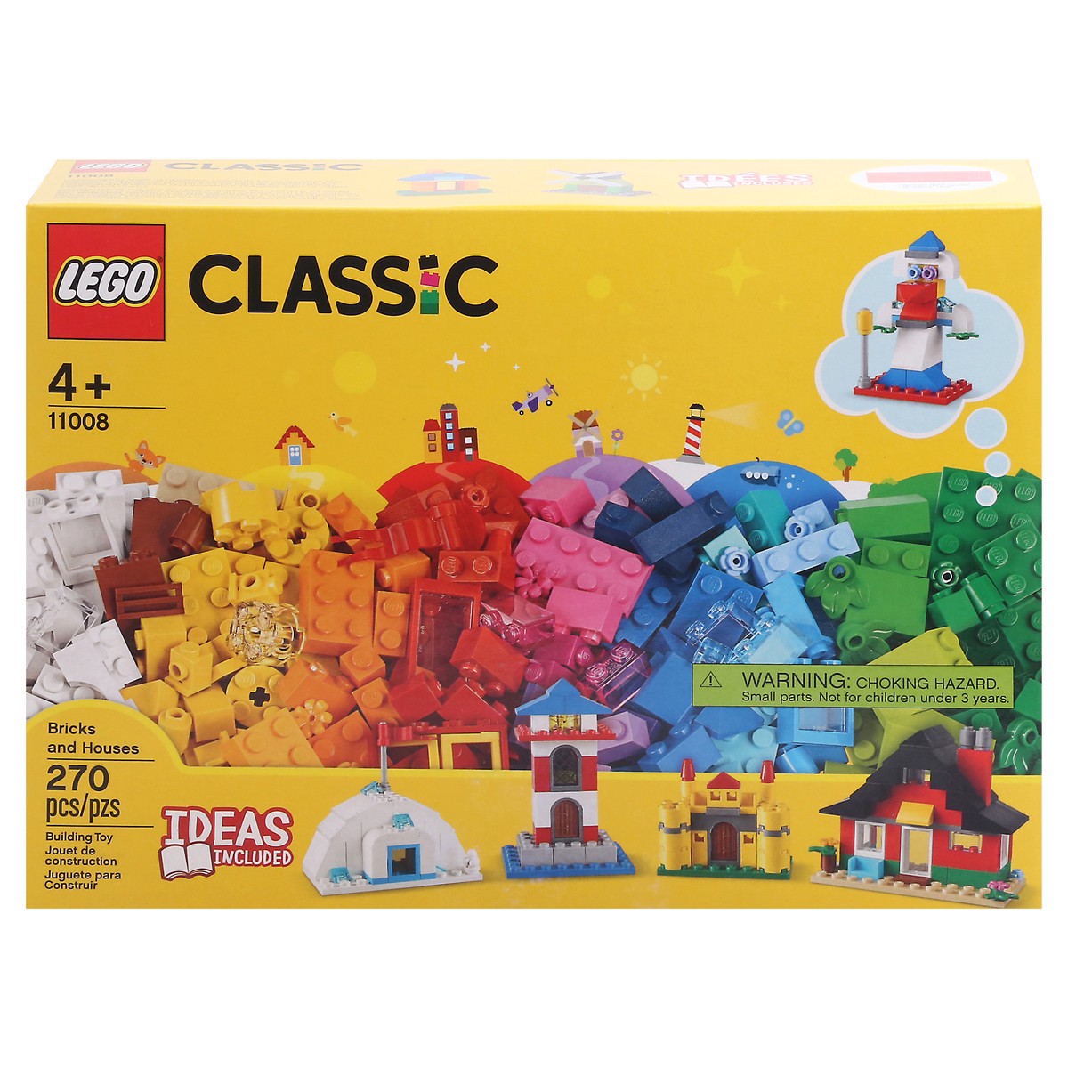 slide 1 of 9, LEGO Classic 270 Pieces Bricks and Houses Building Toy 1 ea, 1 ct