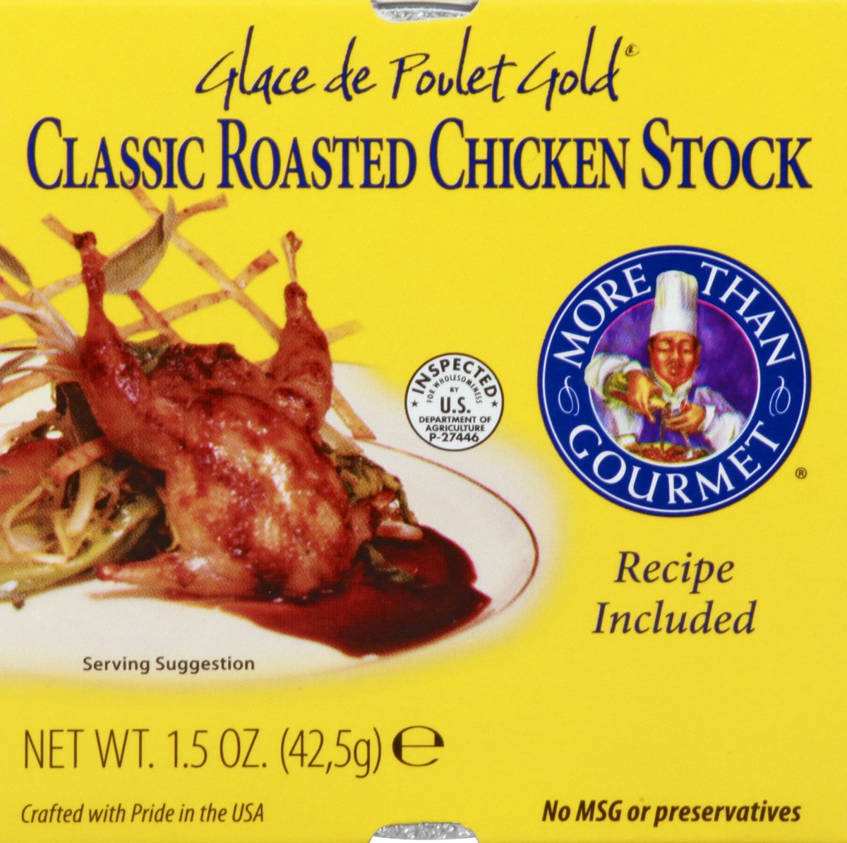 slide 9 of 10, More Than Gourmet Classic Roasted Chicken Stock, 1.5 oz