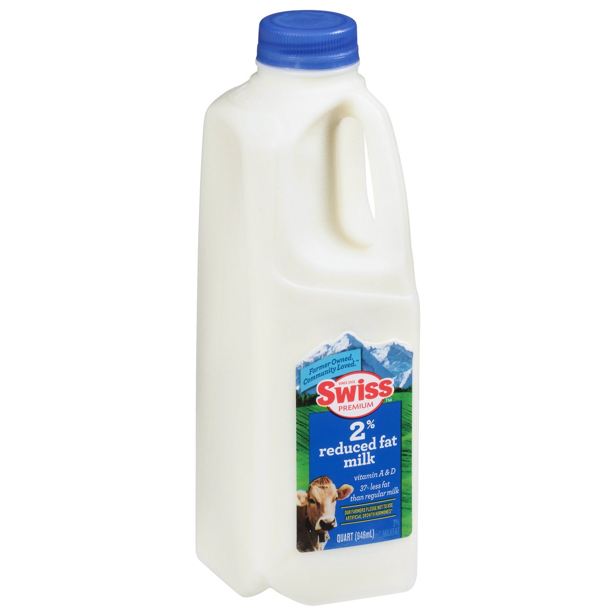 slide 6 of 9, Swiss 2% Reduced Fat Milk 1 qt, 1 qt