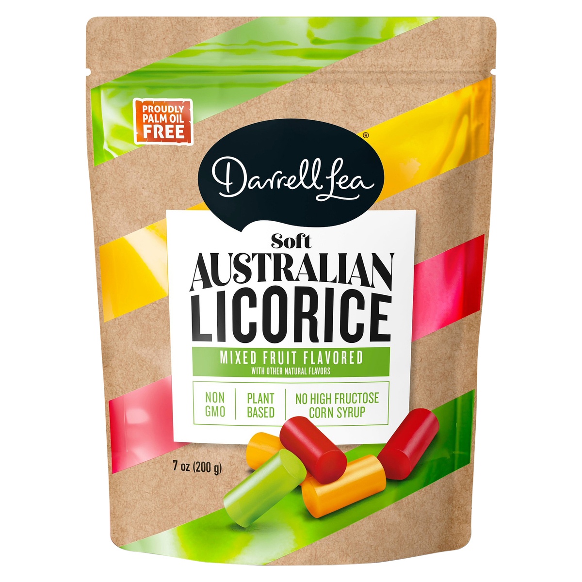 slide 6 of 6, Darrell Lea Liquorice, Australian, Mixed Fruit Flavored, Soft, 7 oz