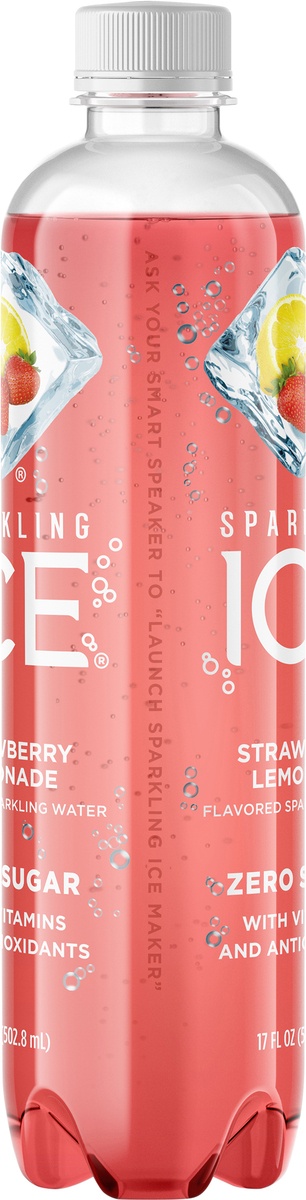 slide 5 of 9, Sparkling ICE Strawberry Lemonade Bottle, 17 fl oz