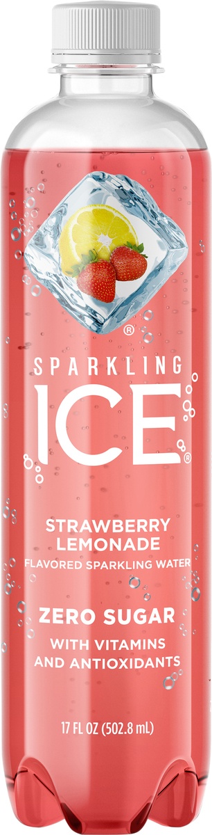 slide 7 of 9, Sparkling ICE Strawberry Lemonade Bottle, 17 fl oz