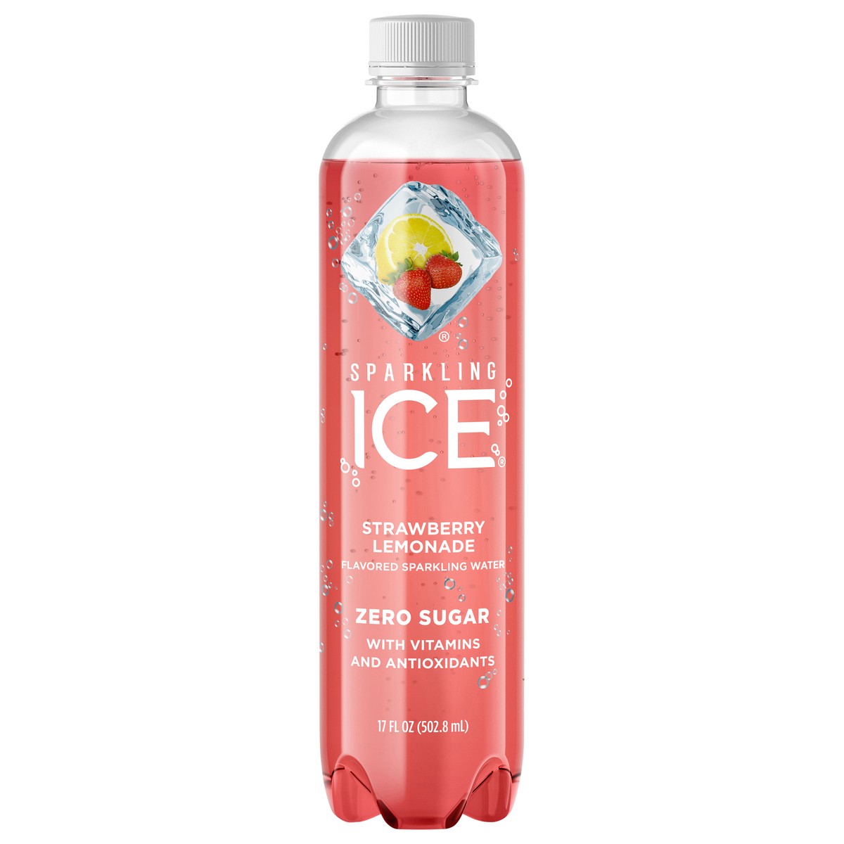 slide 1 of 7, Sparkling ICE Zero Sugar Strawberry Lemonade Sparkling Water 17 fl oz, 17 fl oz