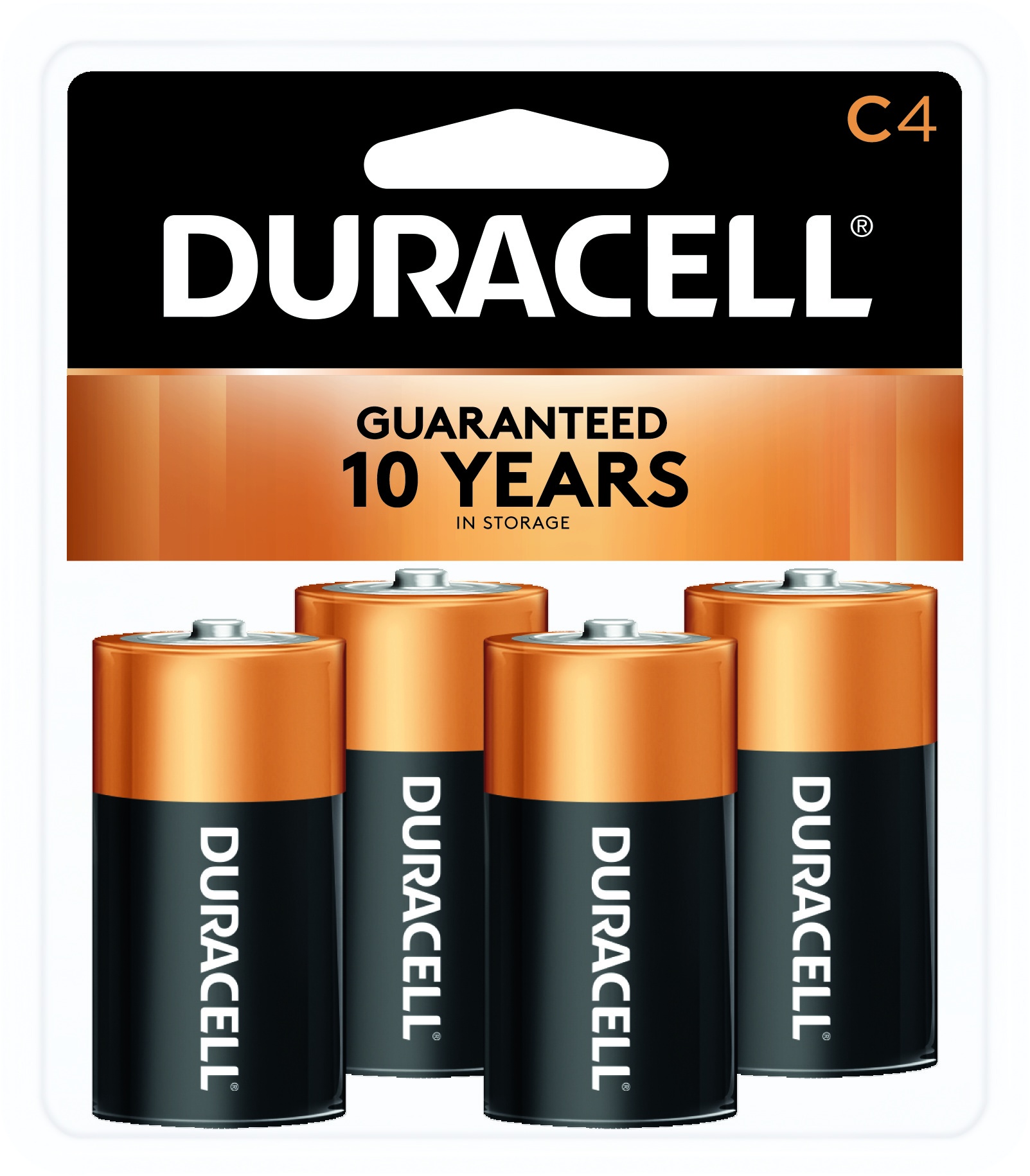 slide 1 of 1, Duracell C Batt, 4 ct