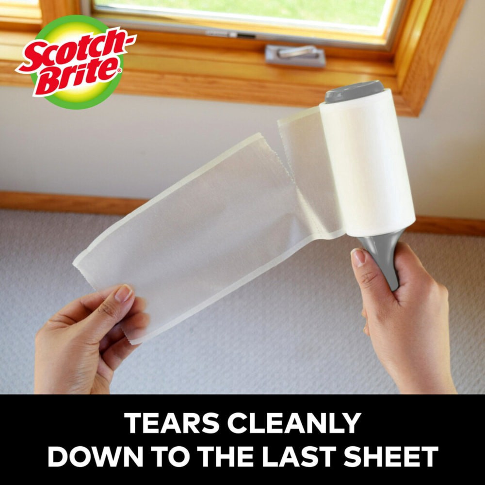 slide 2 of 5, Scotch-Brite 50 Percent Stickier Lint Roller, 1 ct