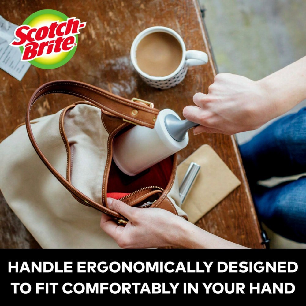 slide 1 of 5, Scotch-Brite 50 Percent Stickier Lint Roller, 1 ct