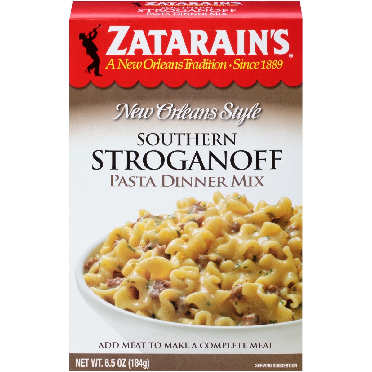 slide 1 of 4, Zatarain's Southern Stroganoff Pasta Dinner Mix, 6.5 oz, 6.5 oz