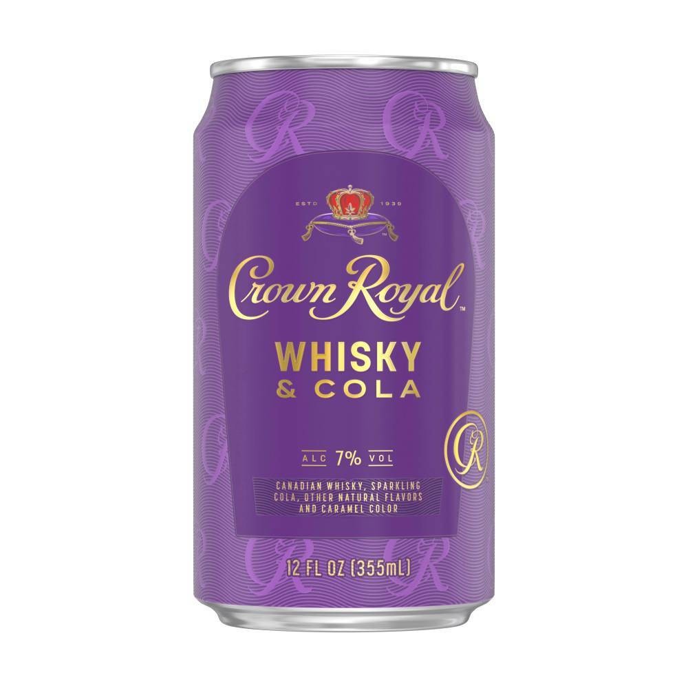 slide 2 of 5, Crown Royal Whisky & Cola Cocktail, 355 ml
