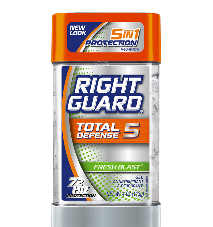 slide 1 of 1, Right Guard Total Defense Power Gel Anti-Perspirant Deodorant Fresh Blast, 4 oz