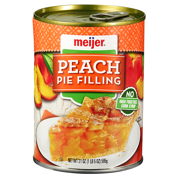 slide 1 of 1, Meijer Peach Pie Filling, 21 oz