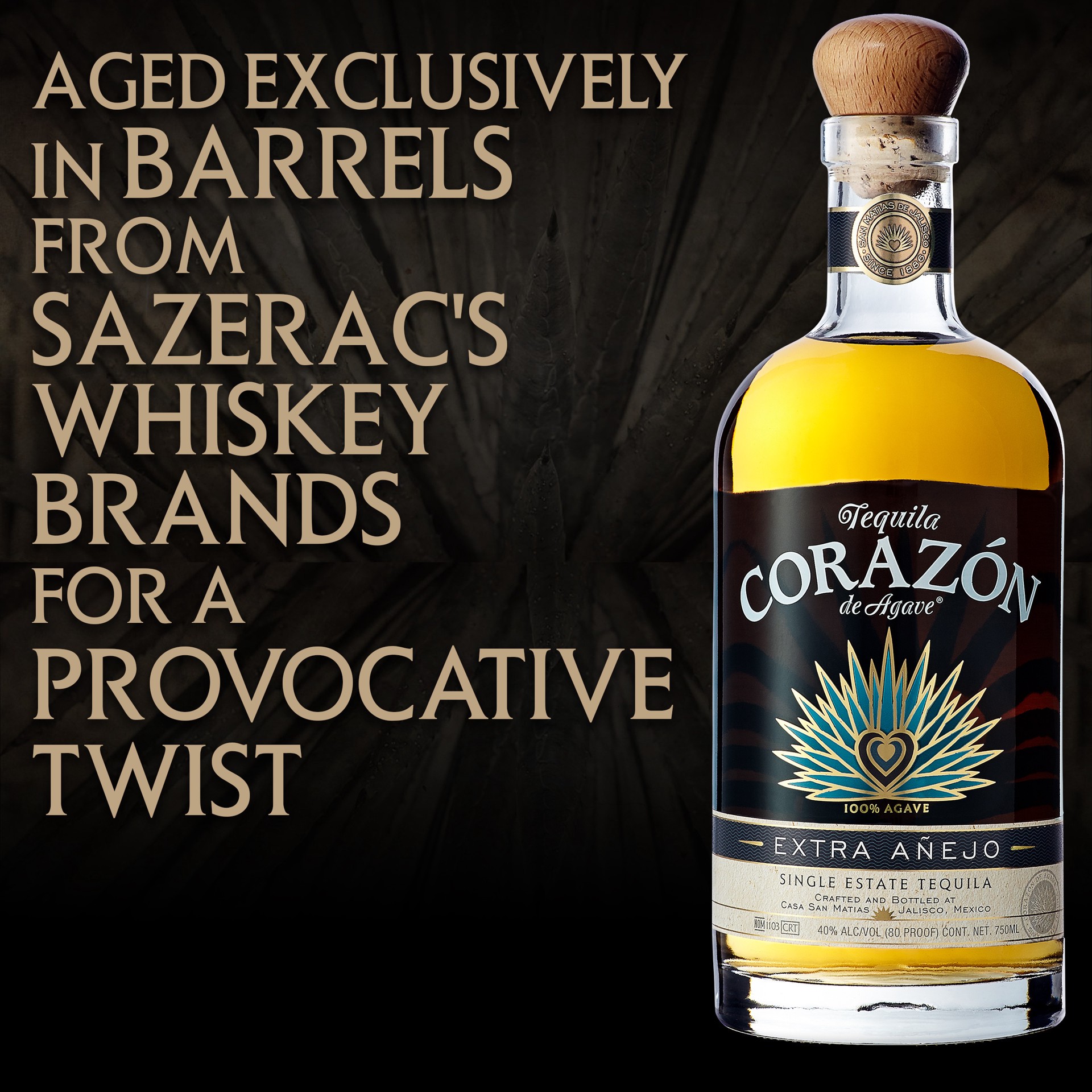 slide 2 of 2, Corazón Single Barrel Extra Anejo Tequila, 750ml, 80 Proof, 750 ml