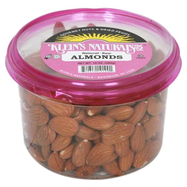 slide 1 of 1, Klein's Naturals Almonds Natural Raw, 10 oz