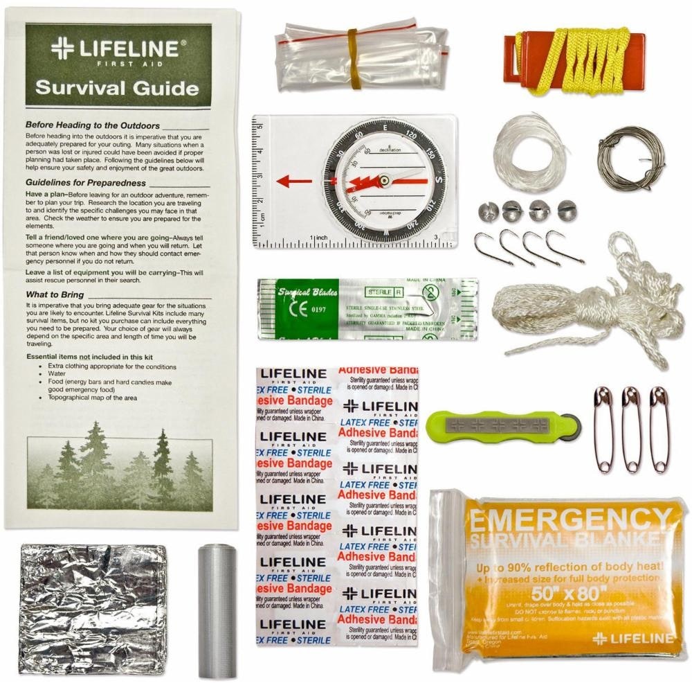 slide 1 of 1, Lifeline Ultralight Survival Kit, 29 ct