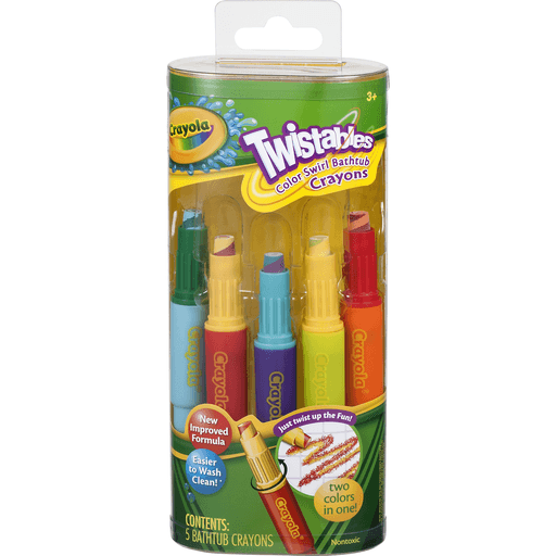 slide 2 of 8, Crayola Twistables Color Swirl Bathtub Crayons, 5 ct