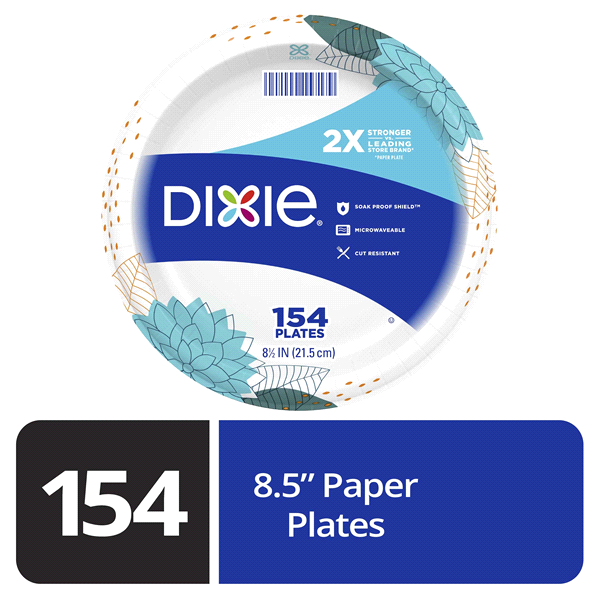 slide 1 of 1, Dixie Everyday Paper Plates 8.5In Mega Pack, 144 ct