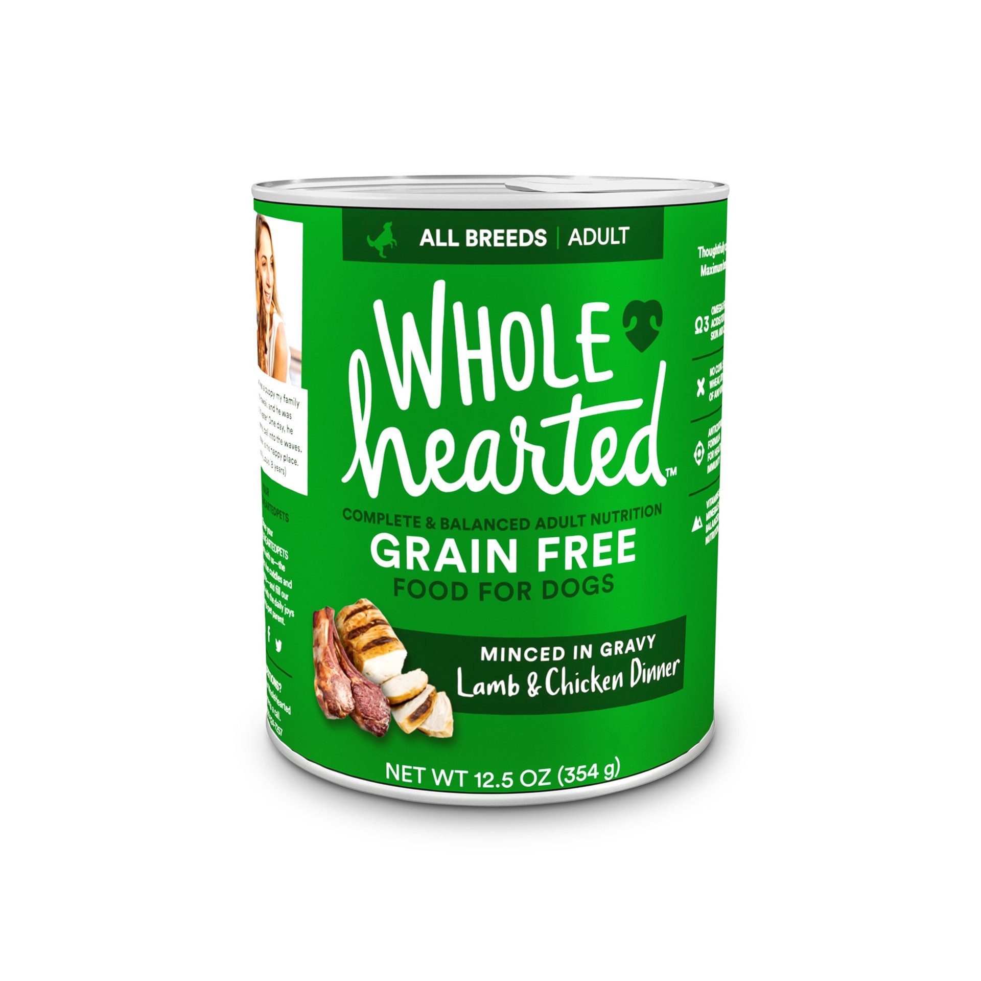 slide 1 of 1, WholeHearted Whd-Dog 12.5z Lamb & Chkn, 12.5 oz