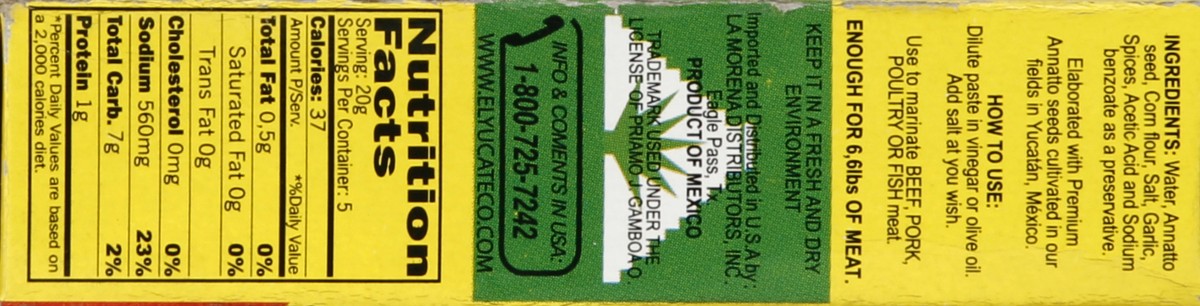 slide 2 of 4, El Yucateco Achiote Paste, 3.5 oz