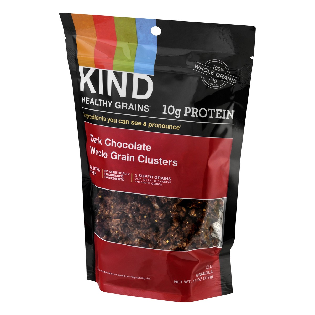 slide 7 of 9, KIND Dark Chocolate Clusters Granola Clusters, 11 oz