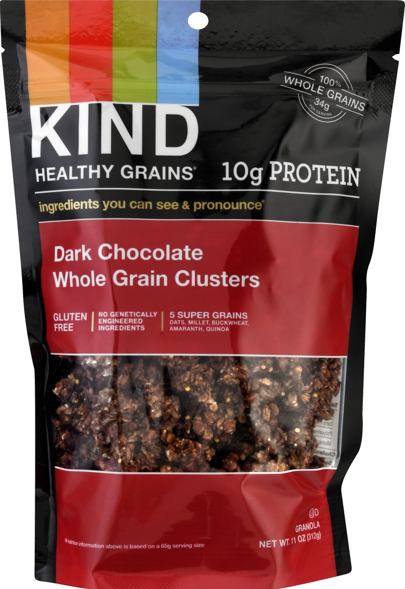 slide 8 of 9, KIND Dark Chocolate Clusters Granola Clusters, 11 oz