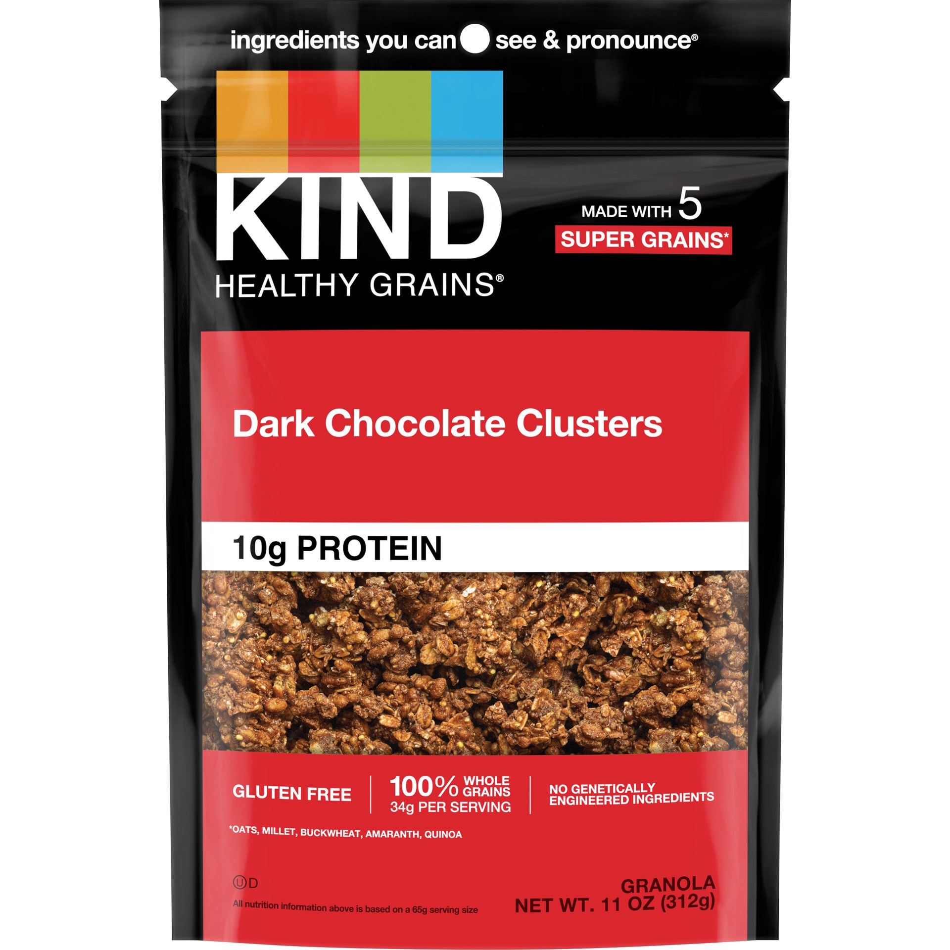 slide 1 of 9, KIND Dark Chocolate Clusters Granola Clusters, 11 oz