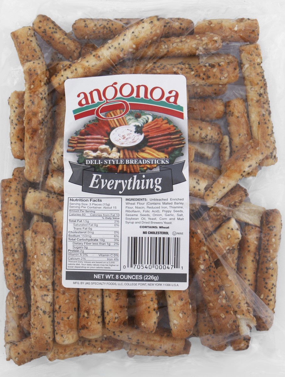 slide 5 of 5, Angonoa Everything Breadstick, 8 oz